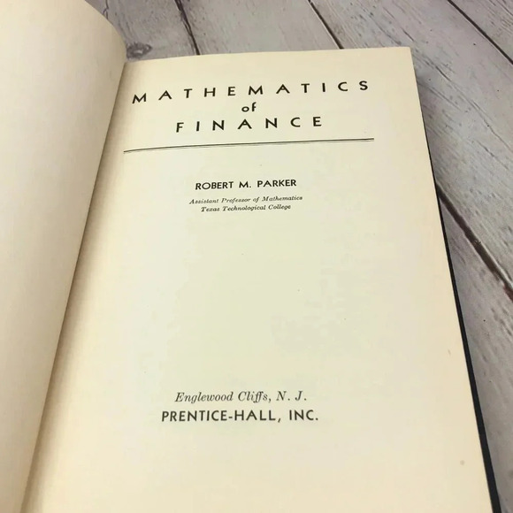 Vintage 1956 MATHEMATICS OF FINANCE textbook - Picture 6 of 7